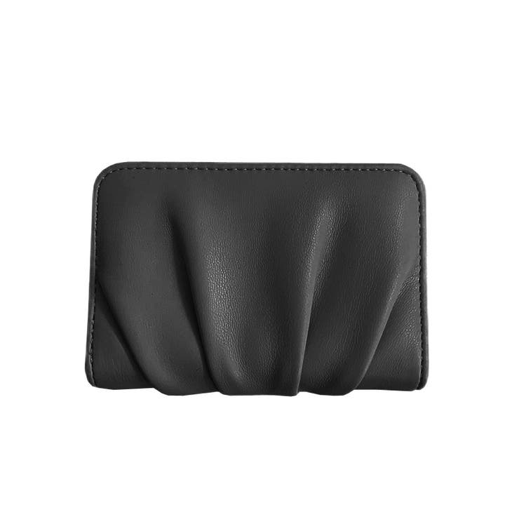 ７．ブラック | カードケース 春 ギャザー入り | terracotta