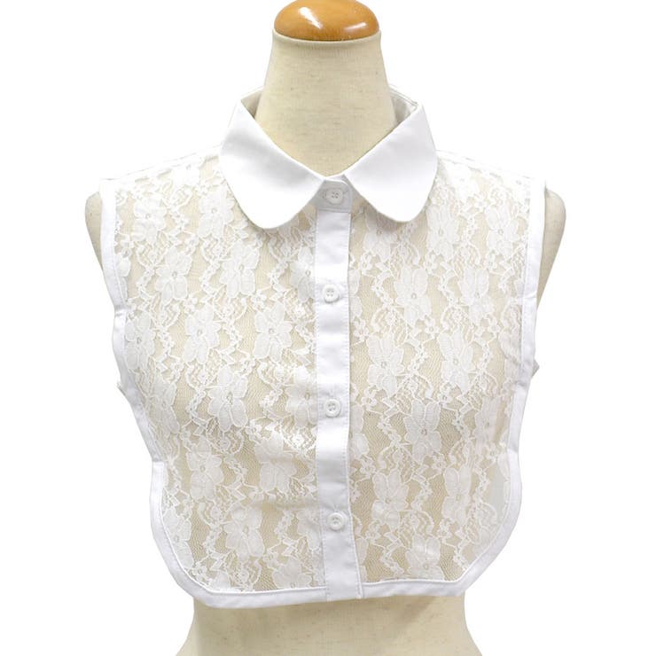 ５．丸襟総レース白 | つけ襟 付け襟 付けえり | terracotta