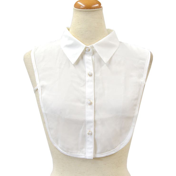 ９．角襟シフォン白 | つけ襟 付け襟 付けえり | terracotta