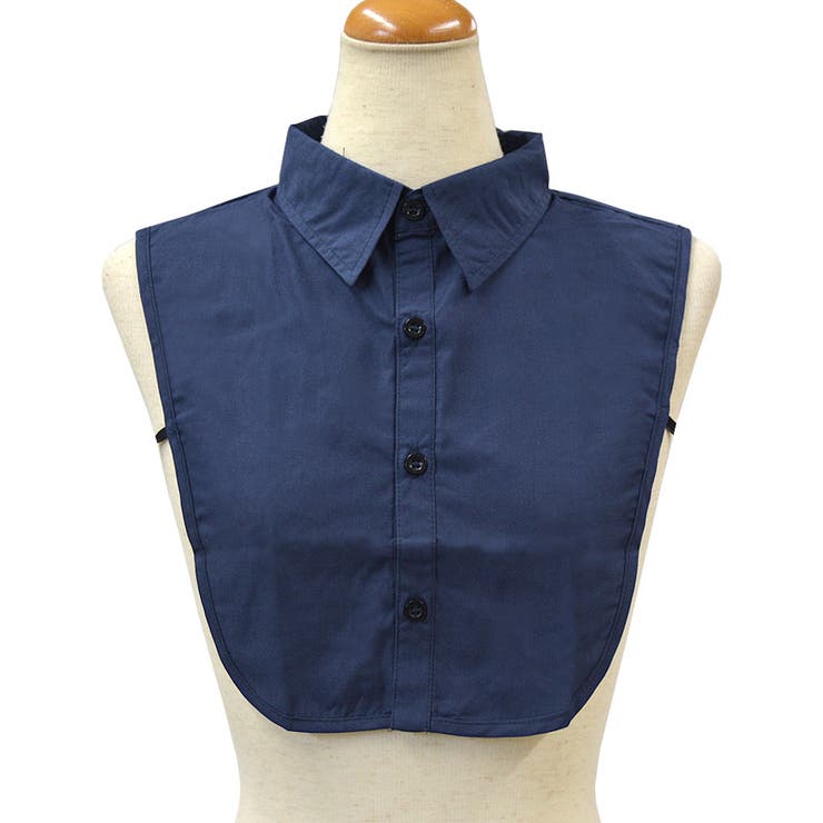 １３．角襟ネイビー | つけ襟 付け襟 付けえり | terracotta