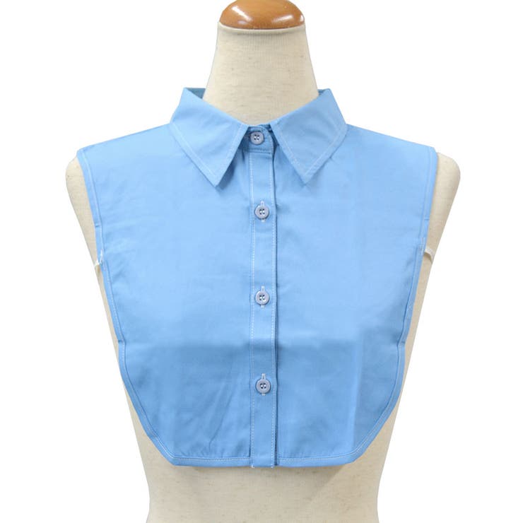 １４．角襟ブルー | つけ襟 付け襟 付けえり | terracotta