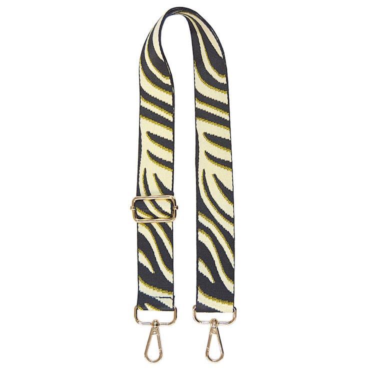 ２．クリームゼブラ | ショルダーストラップ バッグ用 太め | terracotta