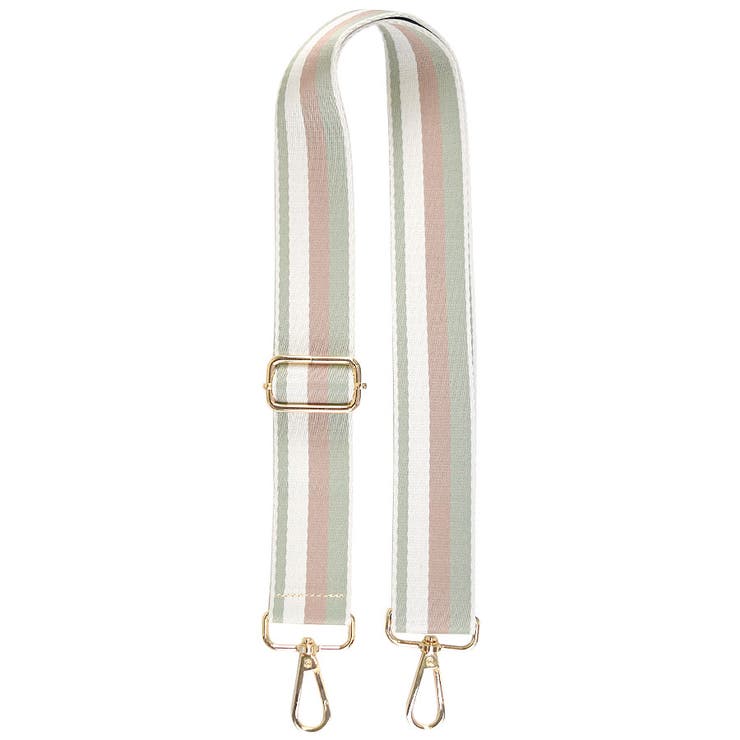 １５．ストライプカーキ | ショルダーストラップ バッグ用 太め | terracotta
