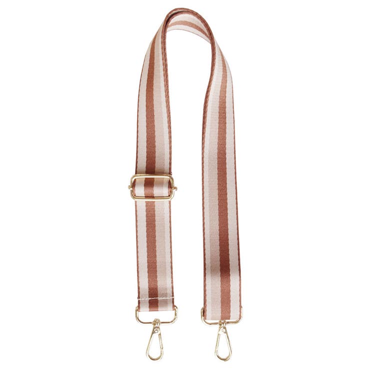 ２０．ストライプブラウン | ショルダーストラップ バッグ用 太め | terracotta