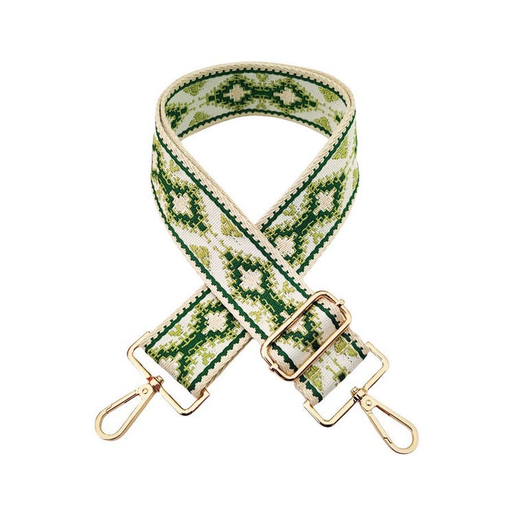 13.ベージュ×明緑エスニック | ショルダーストラップ 刺繍 春 | terracotta