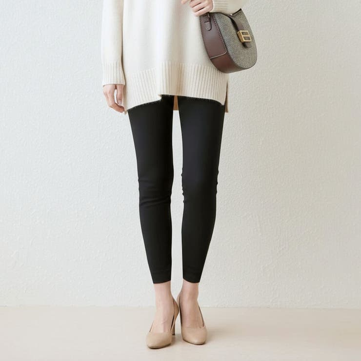 裏起毛 タイツ レギンス | terracotta | 詳細画像10 