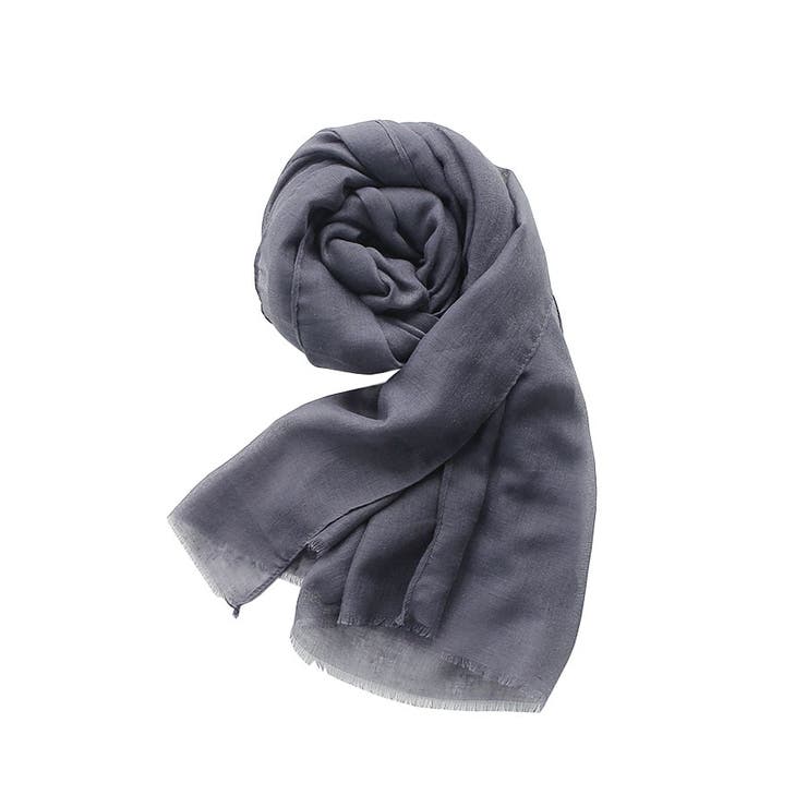 ５．ダークグレー | ストール 大判 秋 | terracotta