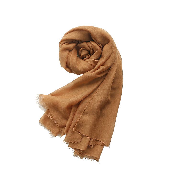 ６．キャメル | ストール 大判 秋 | terracotta