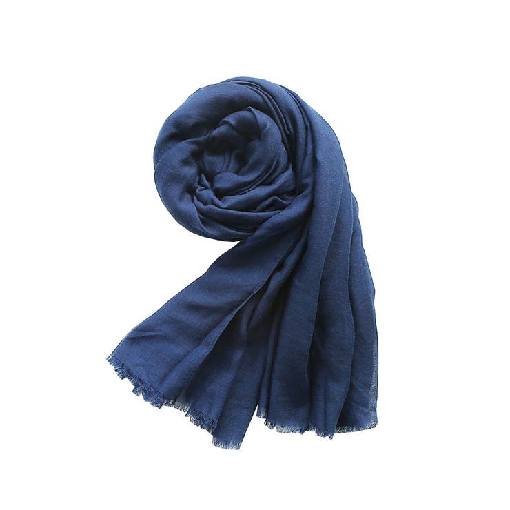 １４．ネイビー | ストール 大判 秋 | terracotta