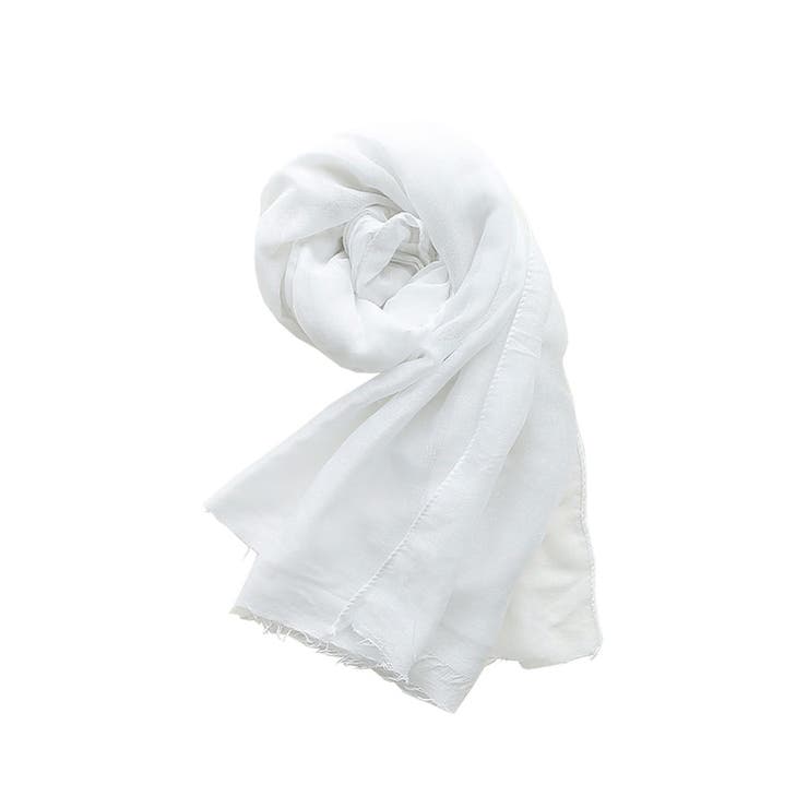 １６．ホワイト | ストール 大判 秋 | terracotta