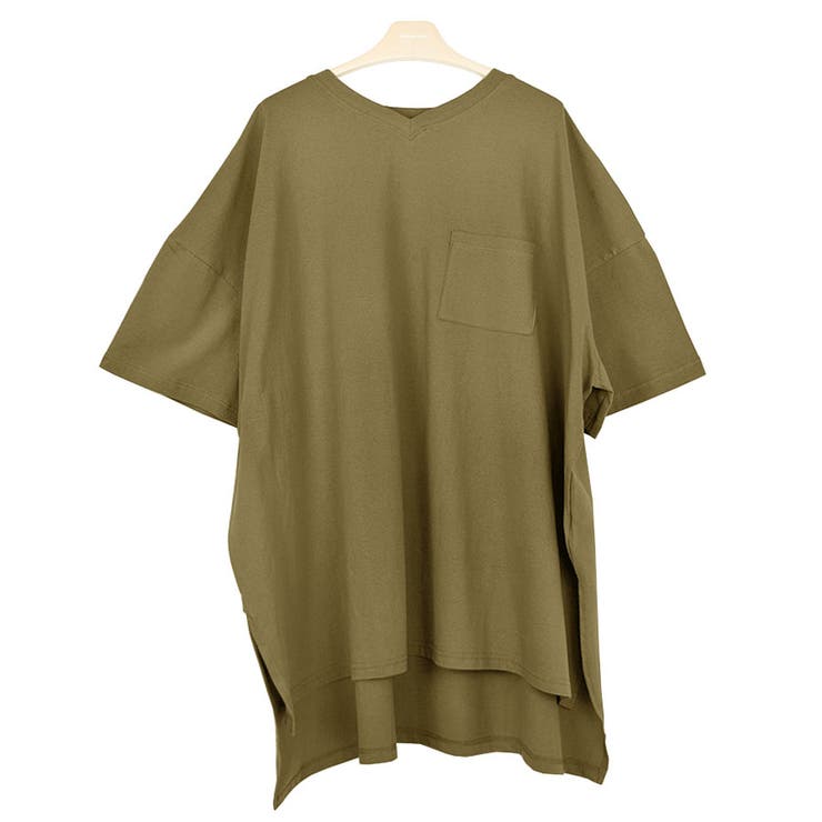 ８．Ｖ首カーキ | Tシャツ カットソー 夏 | terracotta