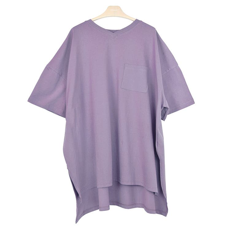 ９．Ｖ首パープル | Tシャツ カットソー 夏 | terracotta