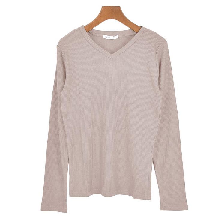 ６．Ｖ首×ダスティローズ | Tシャツ カットソー 長袖 | terracotta