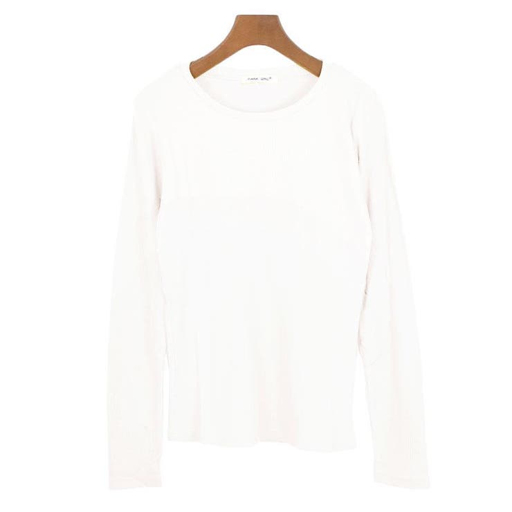 １１．丸首×オフホワイト | Tシャツ カットソー 長袖 | terracotta