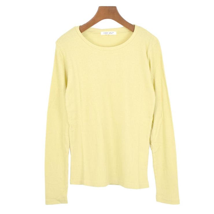 １５．丸首×イエロー | Tシャツ カットソー 長袖 | terracotta