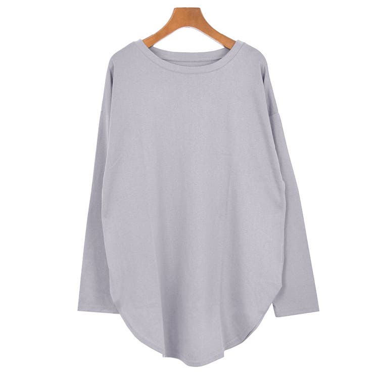 ４．グレージュ | ロンT 長袖Tシャツ カットソー | terracotta