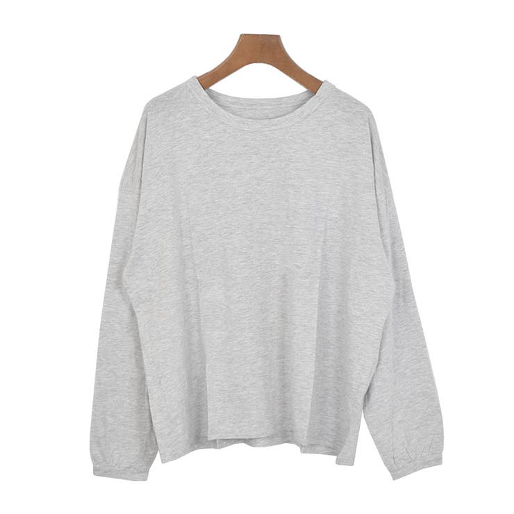 ６．杢グレー | ロンT 長袖Tシャツ レディース | terracotta