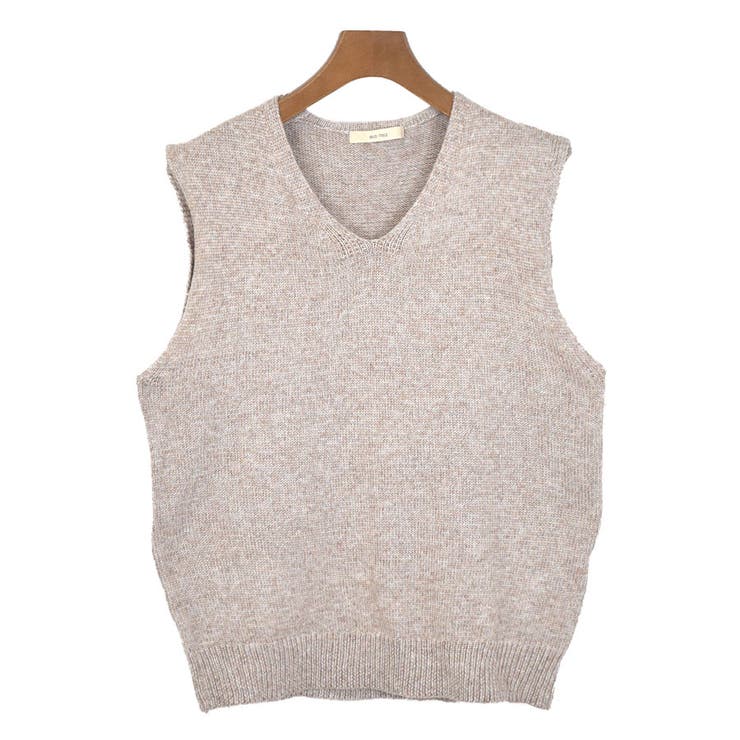 １．モカ | ニットベスト レディース Vネック | terracotta