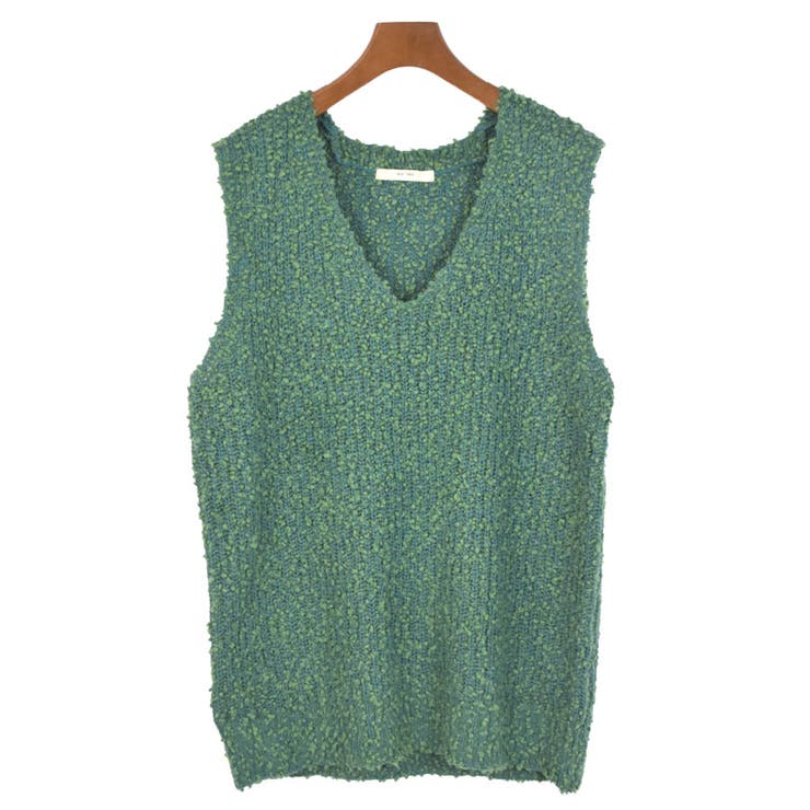 ２．グリーン | ニットベスト レディース Vネック | terracotta