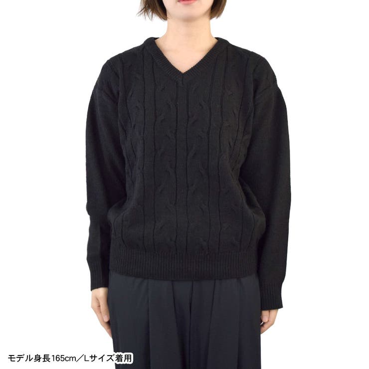 ニット レディース ケーブル編み | terracotta | 詳細画像9 