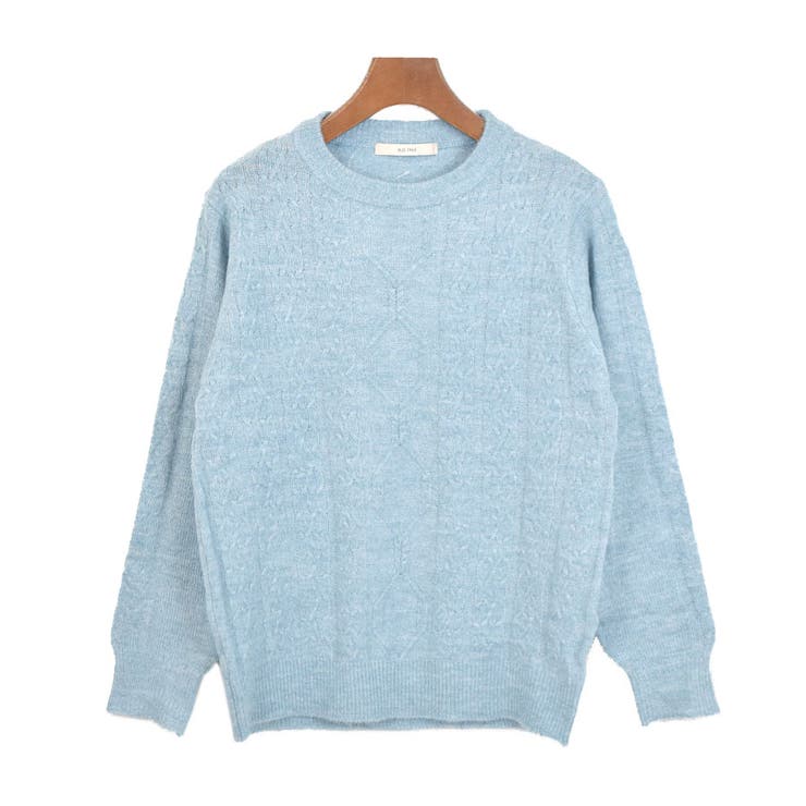 ３．ブルー | ケーブルニット レディース セーター | terracotta