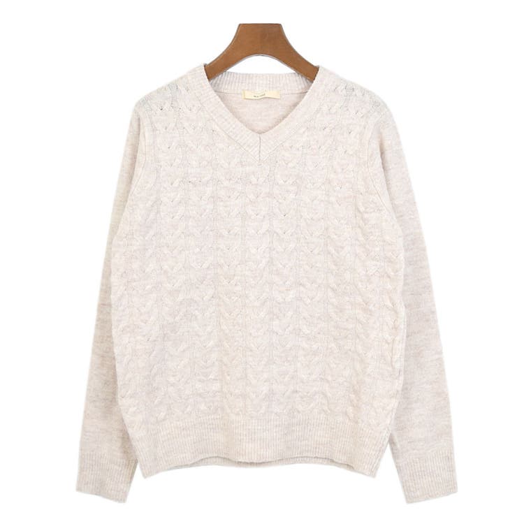 ２．ベージュ | ニット レディース 冬 | terracotta