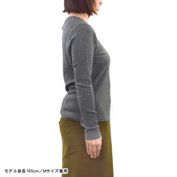 ニット 長袖 ニットソー | terracotta | 詳細画像11 