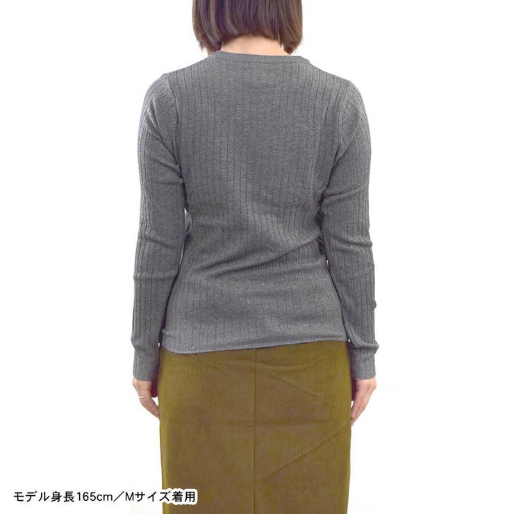 ニット 長袖 ニットソー | terracotta | 詳細画像12 