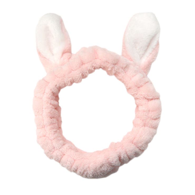 １１．うさぎピンク | ヘアバンド 動物 洗顔 | terracotta