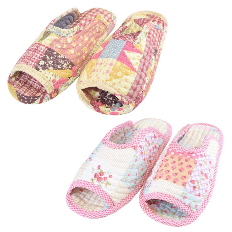 １．パッチワークセット | 洗える スリッパ ルームシューズ | terracotta