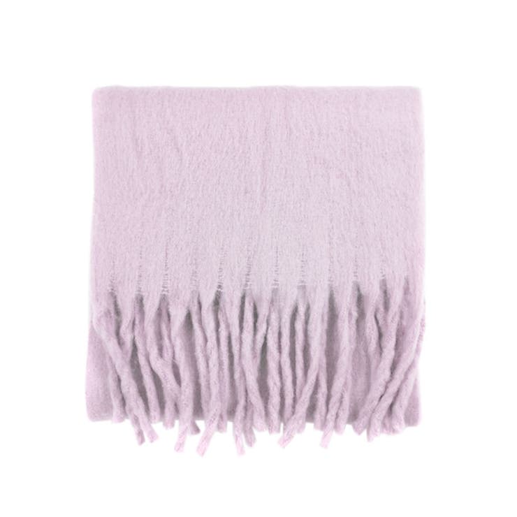 ３．ラベンダー | マフラー レディース 太フリンジ | terracotta