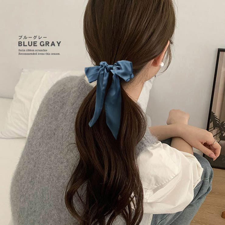 リボン シュシュ 春 | terracotta | 詳細画像6 