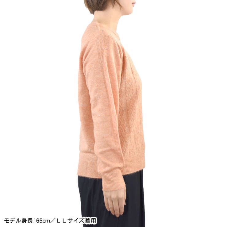 ケーブルニット レディース セーター | terracotta | 詳細画像10 