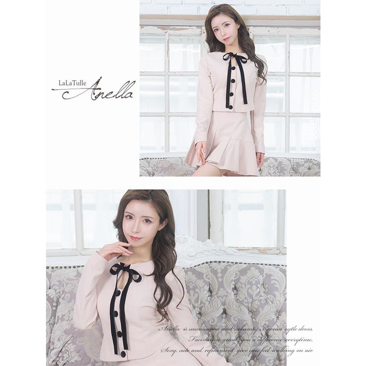 商品画像：フロントベロアリボンニットTOPS - Ank Rouge(アンクルージュ)の 4