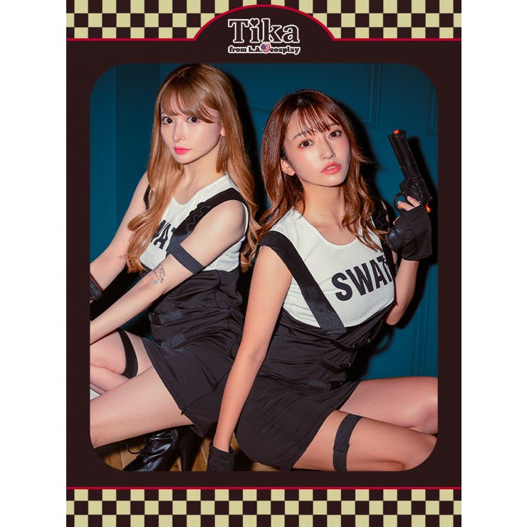 ボディコンワンピSWATコスチューム ハロウィンコスプレ アーミーコスプレ | Tika | 詳細画像2 