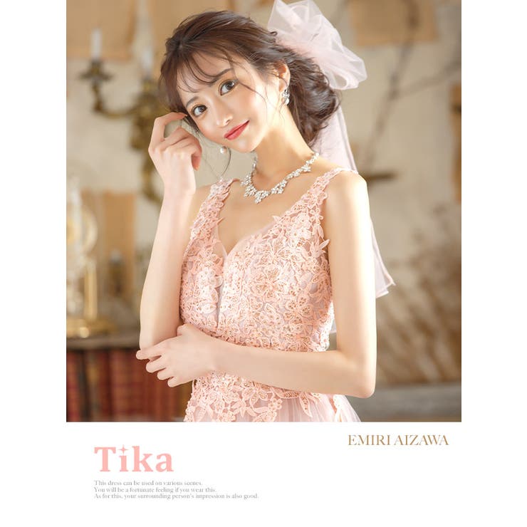 ノースリーブロングバースデードレス ティカ tika 決めよ ナイト