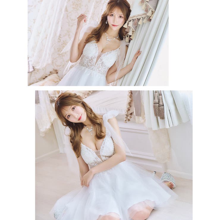 シースルー×バストカットトップスガーリーミニドレス フレアドレス キャバドレス[品番：XK000011679]｜Tika（ティカ ）のレディースファッション通販｜SHOPLIST（ショップリスト）