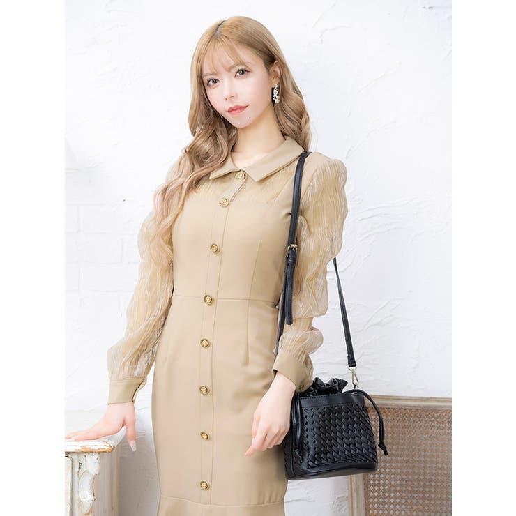 パンチング×巾着2WAYハンド＆ショルダーミニバッグ ハンドバッグ ショルダーバ… | Tika | 詳細画像2 