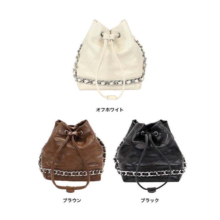 Tika キルティングチェーン巾着ミニ2WAYバッグ ショルダーバッグ | Tika | 詳細画像5 