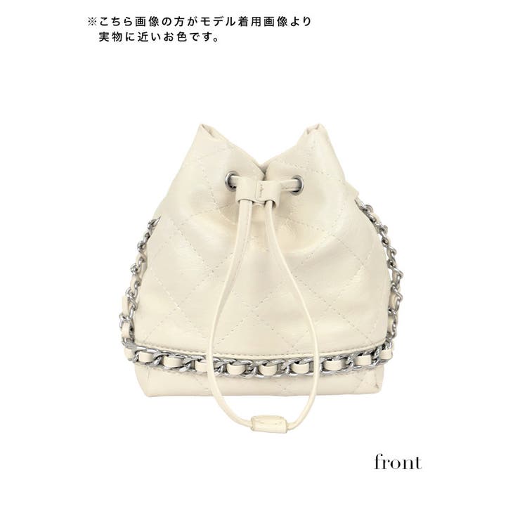 Tika キルティングチェーン巾着ミニ2WAYバッグ ショルダーバッグ | Tika | 詳細画像6 