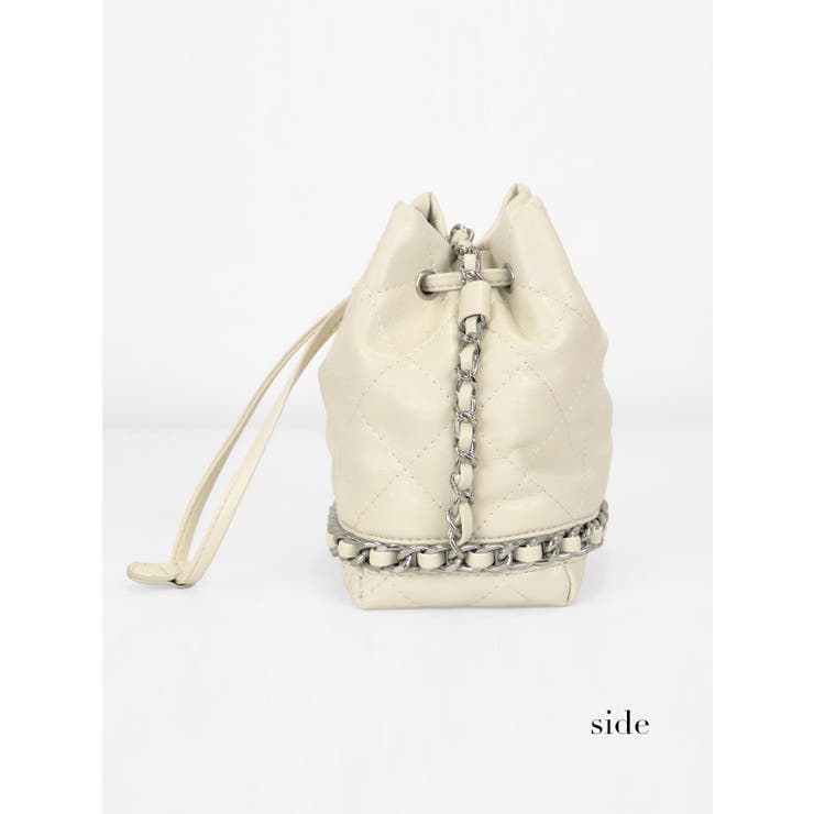 Tika キルティングチェーン巾着ミニ2WAYバッグ ショルダーバッグ | Tika | 詳細画像7 