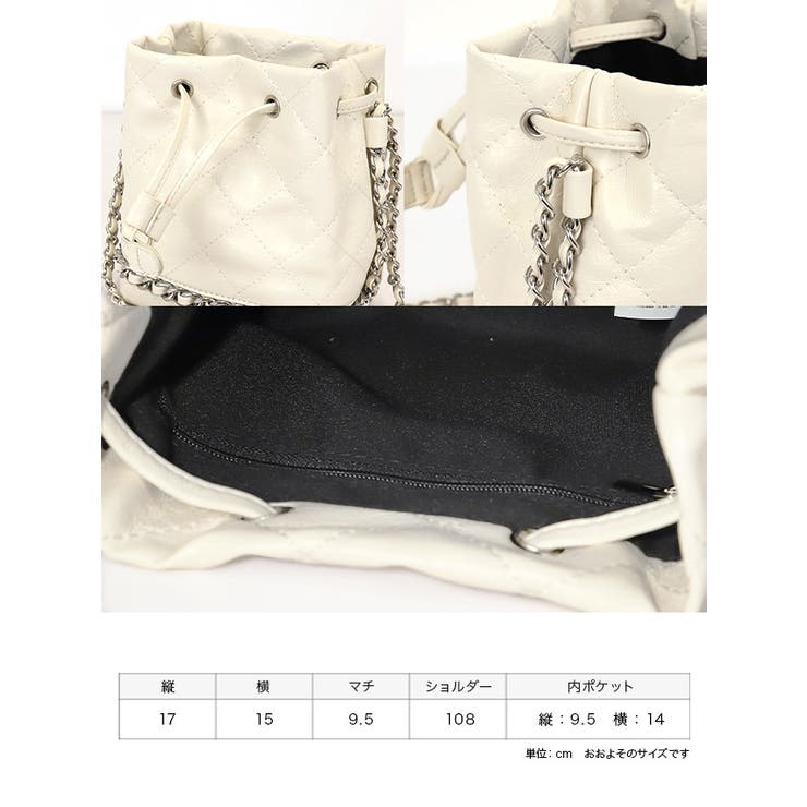 Tika キルティングチェーン巾着ミニ2WAYバッグ ショルダーバッグ | Tika | 詳細画像10 