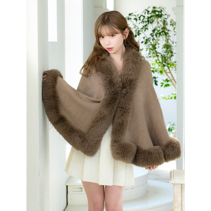 Tika フェイクファーボリュームショール キャバドレス小物 | Tika | 詳細画像4 