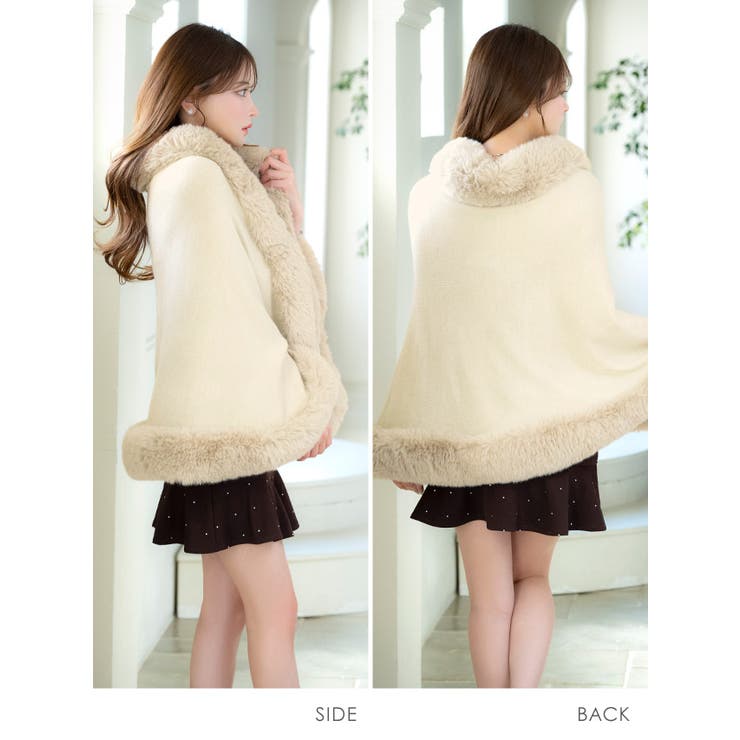 Tika フェイクファーボリュームショール キャバドレス小物 | Tika | 詳細画像3 