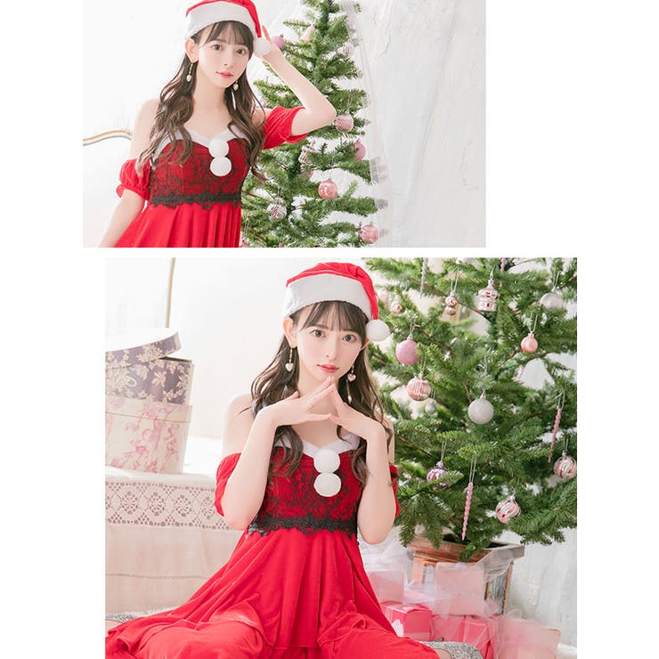 ☆ハンドメイド・着物・クリスマス・サンタ・フリルレース ☆ハンドメイド・着物・クリスマス・サンタ・フリルレース