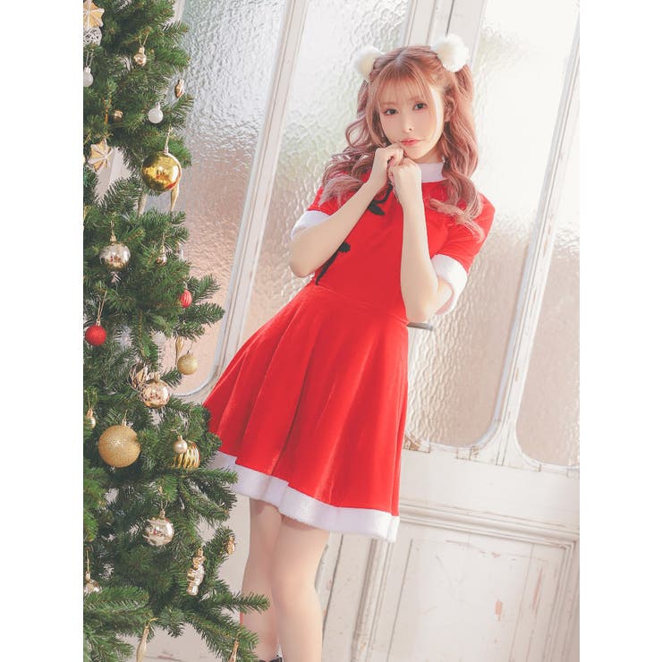 チャイナテイストAラインサンタコスチューム サンタコスプレ クリスマス | Tika | 詳細画像6 