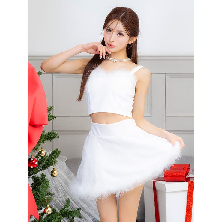 パイピングフェザーセットアップフレアサンタコスチューム ガーリーサンタ サンタコ… | Tika | 詳細画像8 