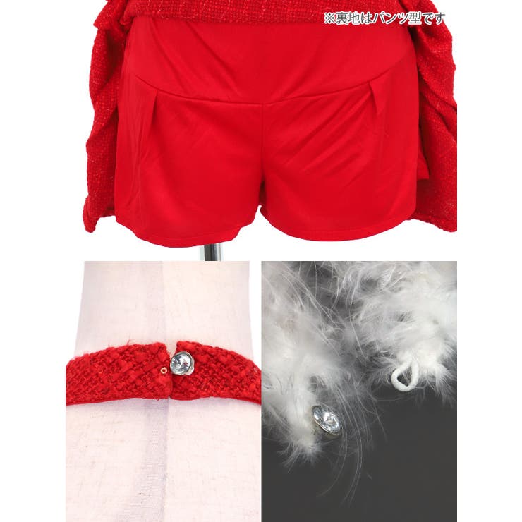 プリーツスカート×チョーカー付きサンタコスチューム ガーリーサンタ セクシー | Tika | 詳細画像9 