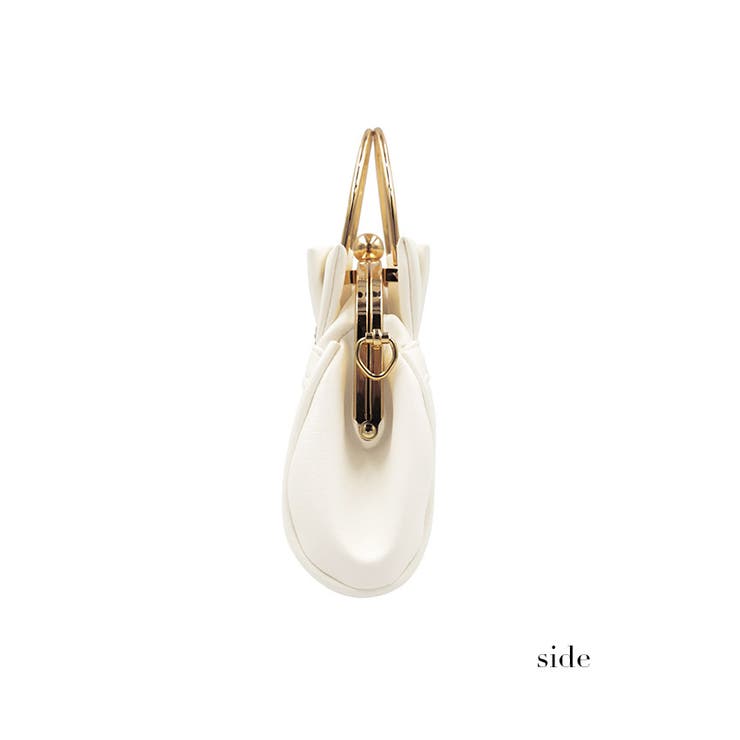 カットビジュー×プリーツがま口2WAYミニバッグ ハンドバッグ ショルダーバッグ | Tika | 詳細画像8 