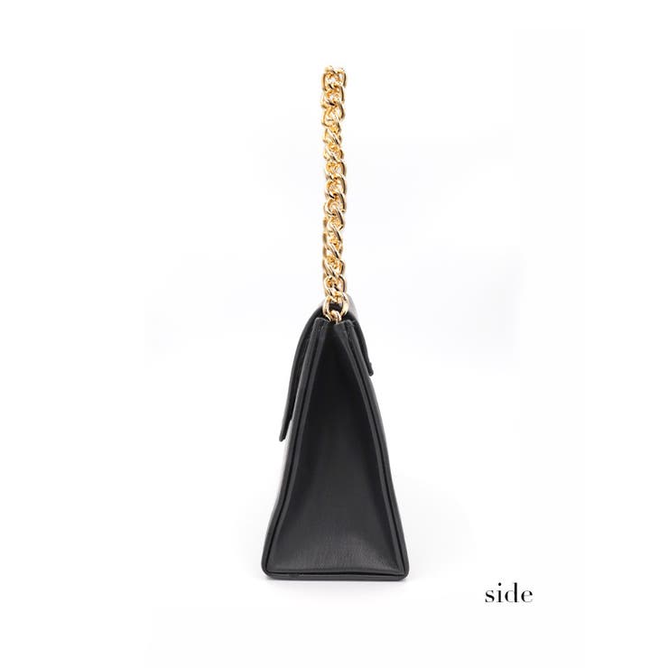 台形型ゴールーチェーンハンドル2WAYミニバッグ ショルダーバッグ ハンドバッグ | Tika | 詳細画像5 